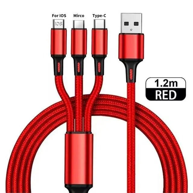 3 in 1 USB Fast Charging Cable