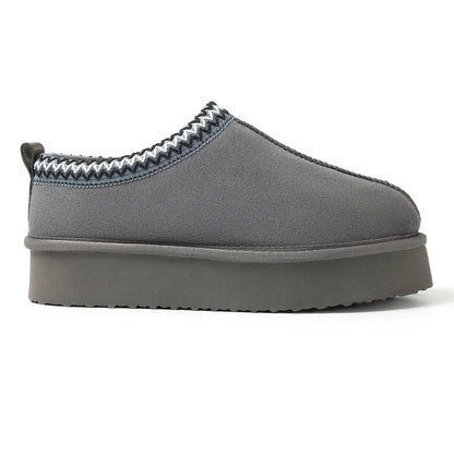 Women's Braided Leather Outdoor Suede Slippers