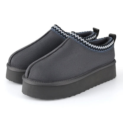 Women's Braided Leather Outdoor Suede Slippers