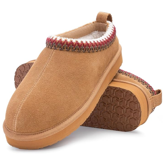 Women's Braided Leather Outdoor Suede Slippers