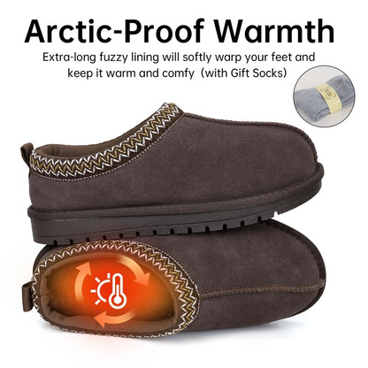 Women's Braided Leather Outdoor Suede Slippers