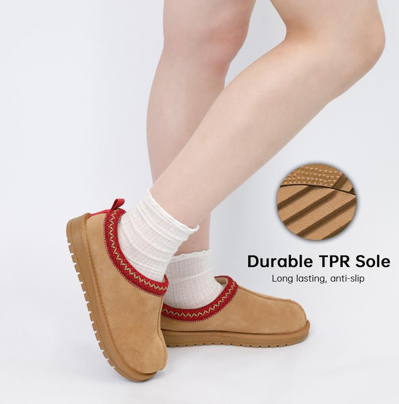 Women's Braided Leather Outdoor Suede Slippers