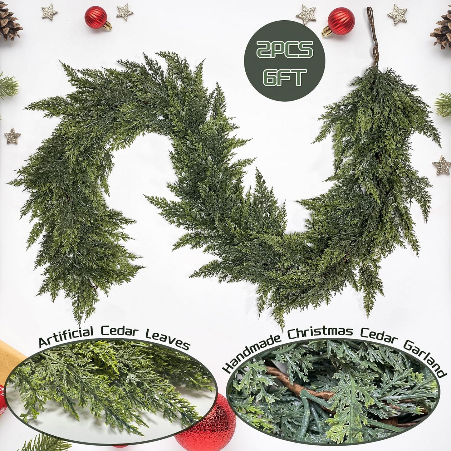 Ultra-Real Cedar Luxe Garland 6ft